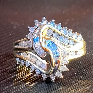 Vintage 10k Yellow Gold and Diamond Ring